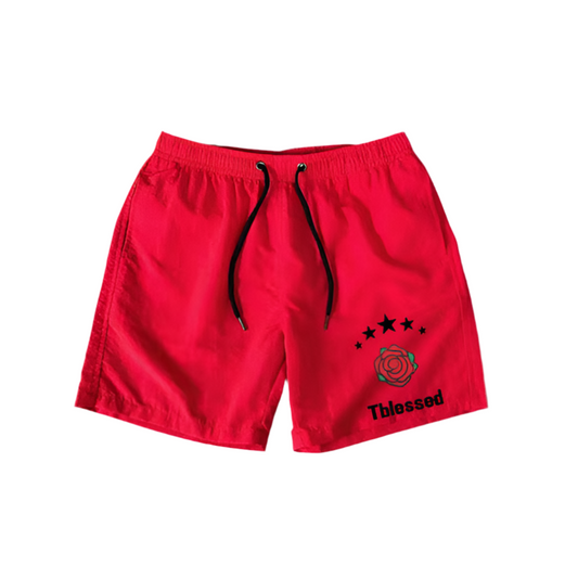 Große Rose Rote Unisex Shorts