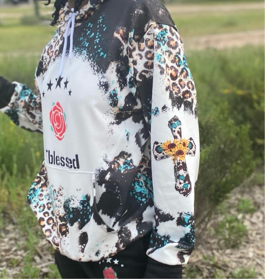 Animal Cross Print Unisex Hoodie