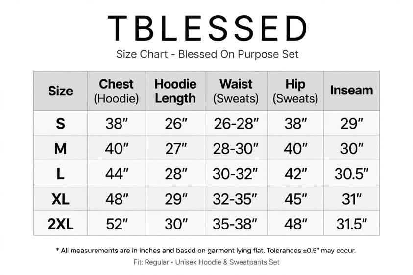 "Blessed On Purpose" SweatSuit Set