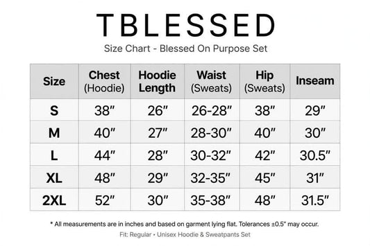 BLESSED ON PURPOSE UNISEX HOODIE