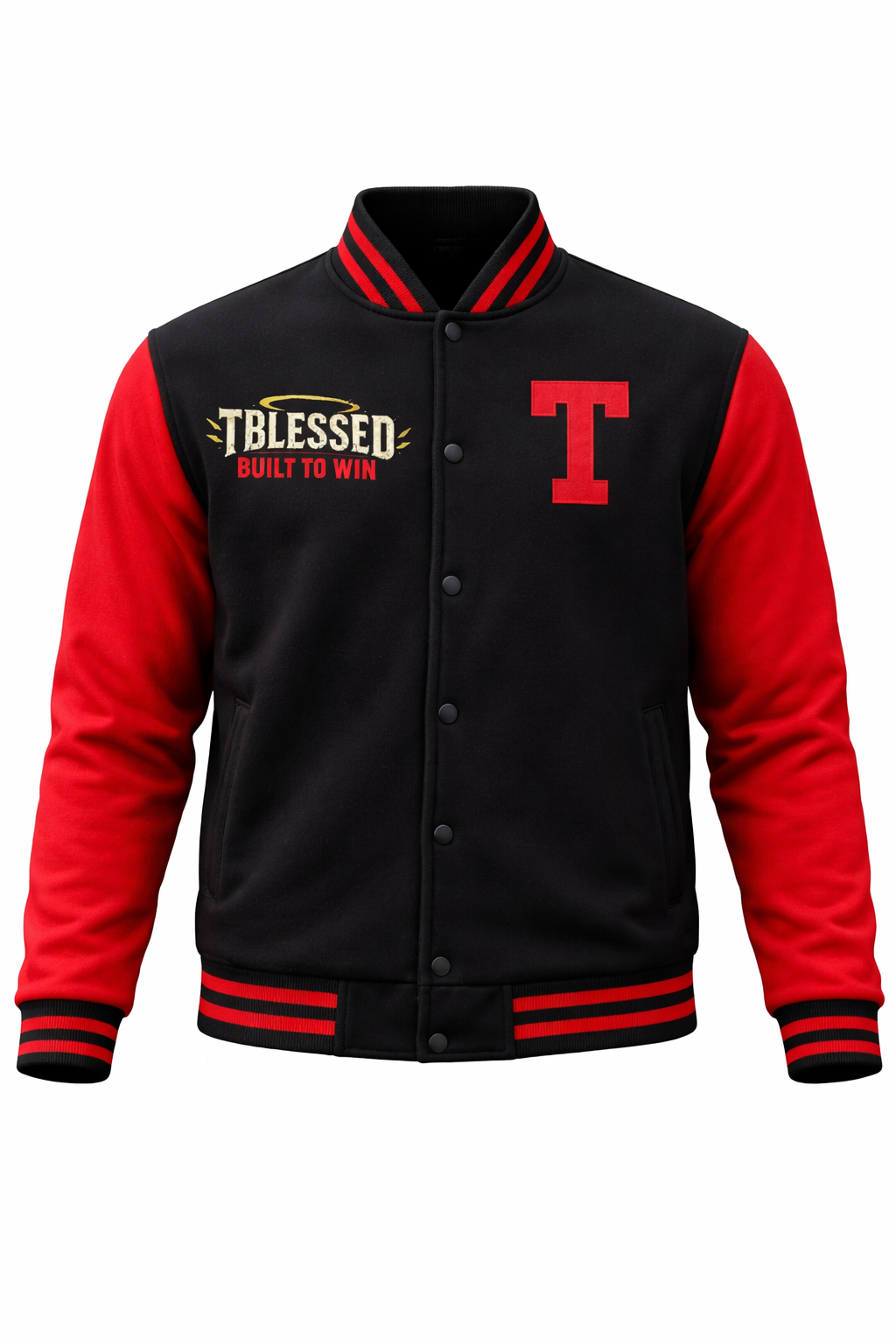 Trust god unisex varsity jacket
