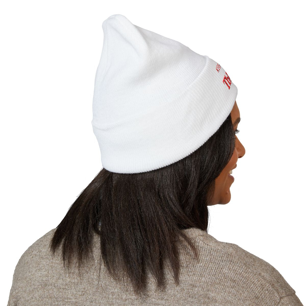 Keep the Faith Beanie Embroidered Rose