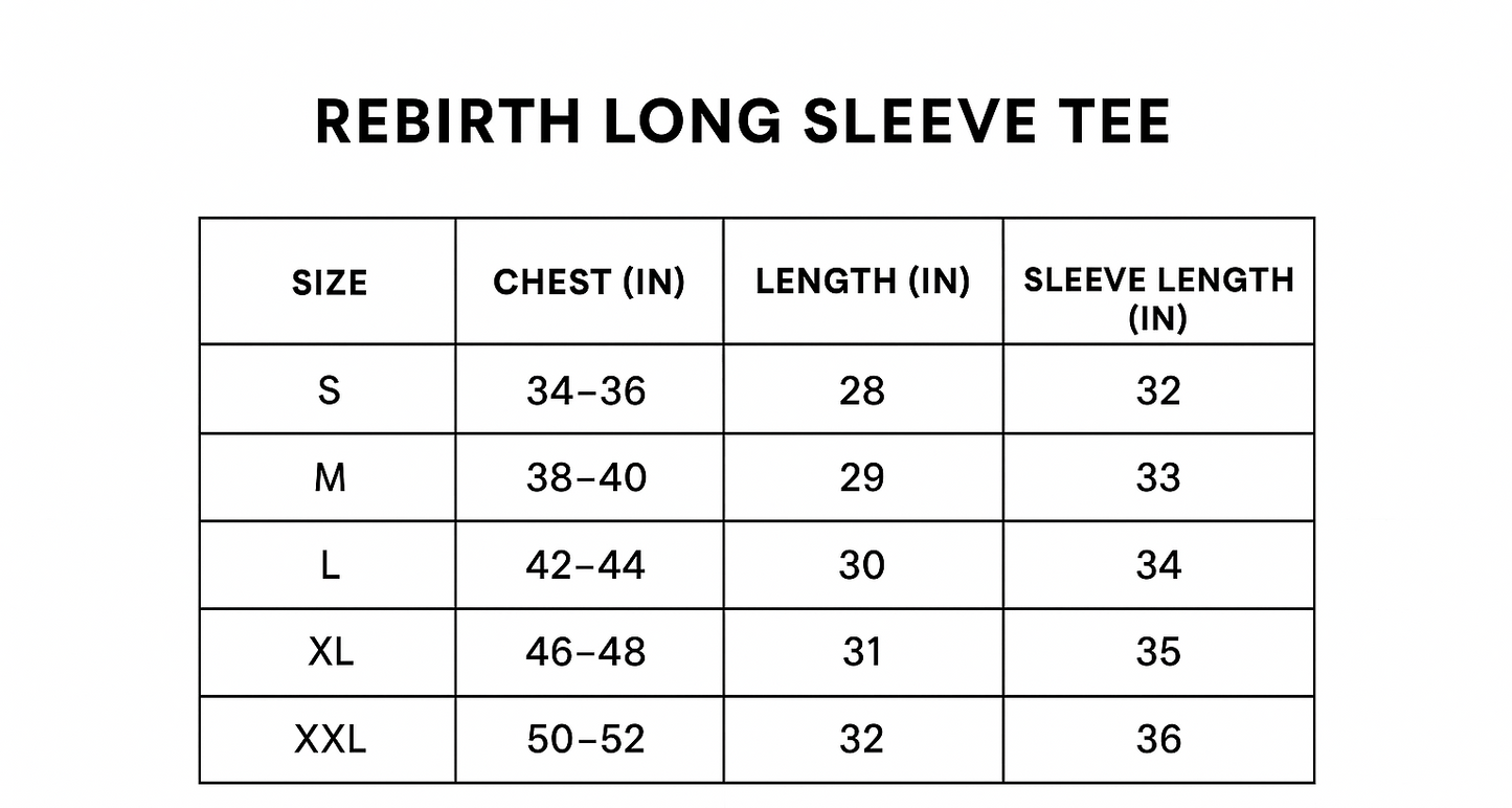 Rebirth unisex Long Sleeve Tee
