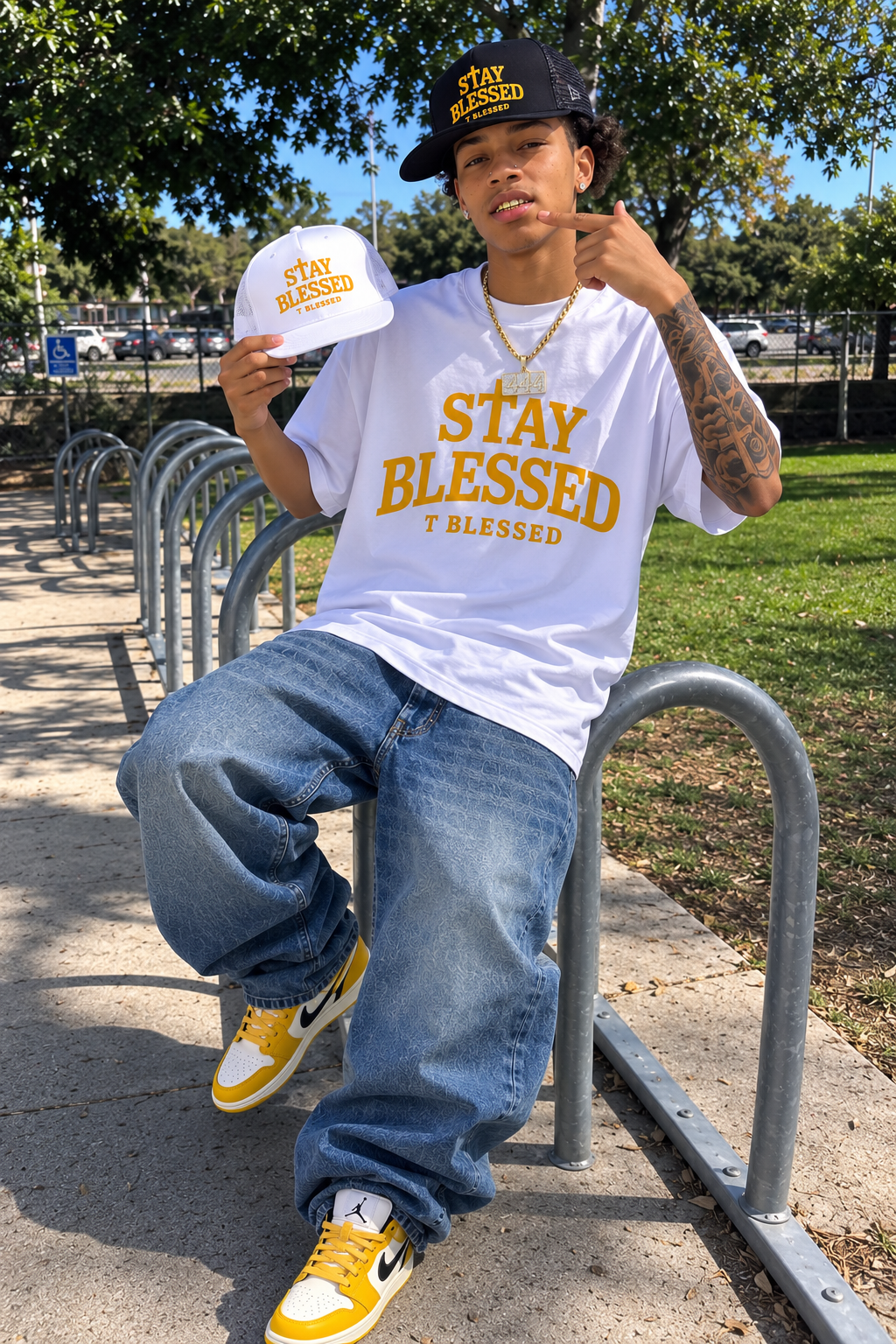 Stay Blessed Bundle (TEE +HAT)