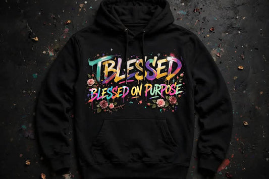 BLESSED ON PURPOSE UNISEX HOODIE