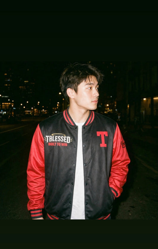 Trust god unisex varsity jacket