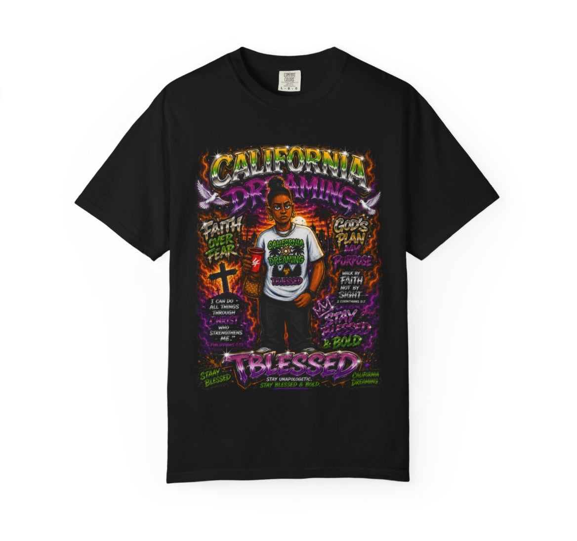 California Dreaming Graphic T-Shirt Vintage West Coast Streetwear