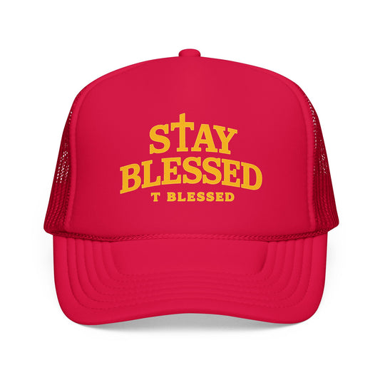 Red Stay Blessed Trucker Hat Unisex