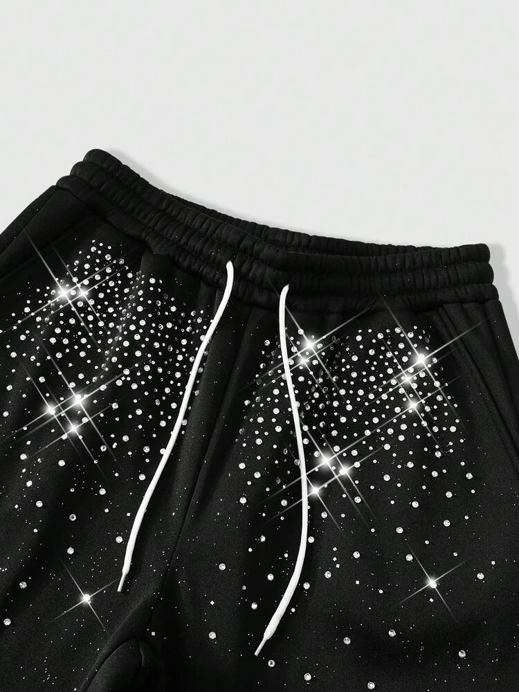 Rhinestone Unisex God got me sweats
