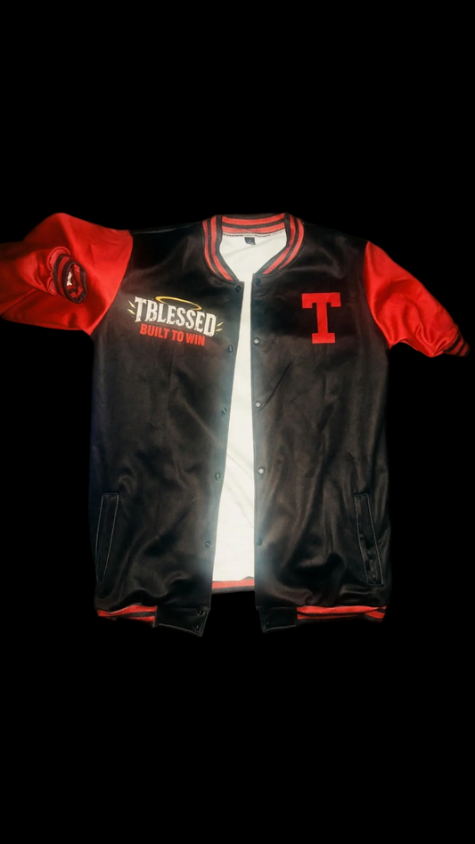 Trust god unisex varsity jacket